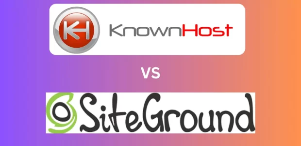 KnownHost hosting vs Siteground